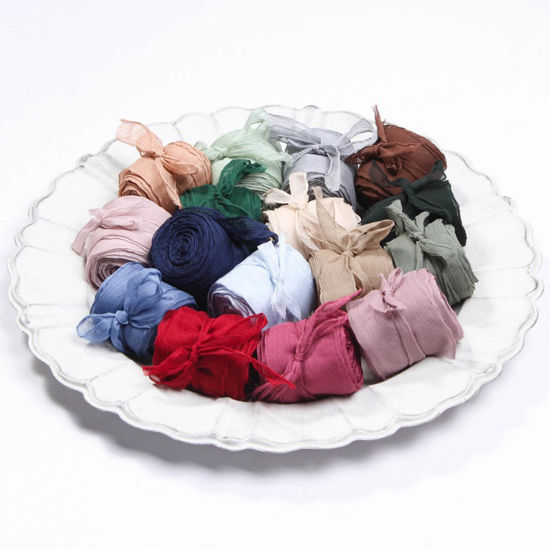 Image de Rubans en Polyester Multicolore 3.8cm, 1 Rouleau (Env. 7 Yards/Rouleau)