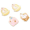 Picture of Zinc Based Alloy Charms Rabbit Animal Gold Plated Multicolor Enamel 10 PCs