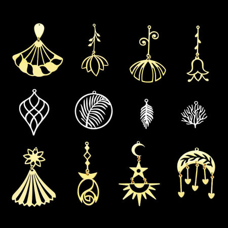 Stainless Steel Charms Multicolor 1 Piece