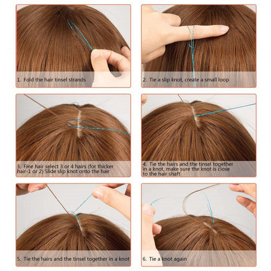Image de Accessoires à Cheveux en Plastique Multicolore 90cm, 1 Paquet
