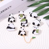 Picture of Zinc Based Alloy Pin Brooches Panda Animal Multicolor 1 Piece