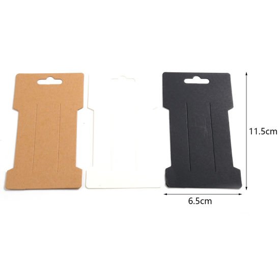 紙 ジュエリーディスプレイカード 幾何学 多色 11.5cm x 6.5cm、 100 枚 の画像