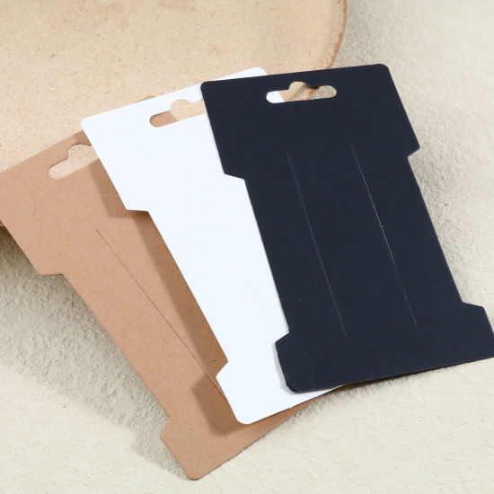 紙 ジュエリーディスプレイカード 幾何学 多色 11.5cm x 6.5cm、 100 枚 の画像