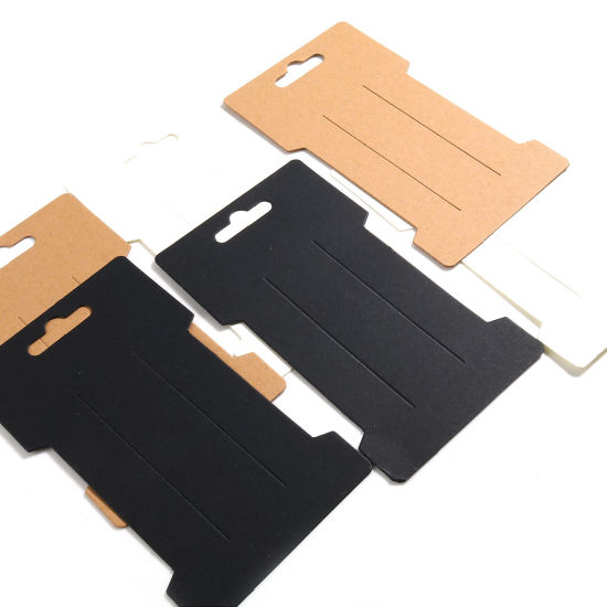 紙 ジュエリーディスプレイカード 幾何学 多色 11.5cm x 6.5cm、 100 枚 の画像