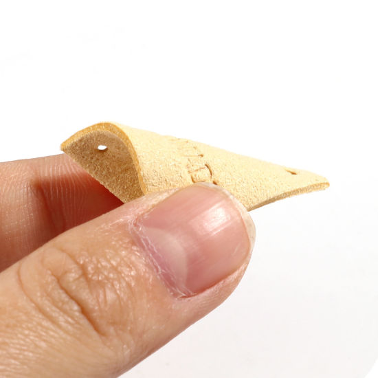 マイクロファイバー ラベル 正方形 多色 猫 " Handmade " 人造スエード 25mm x 25mm 、 20 個 の画像