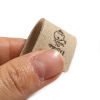 Picture of Microfiber Label Tags Rectangle Multicolor Heart Pattern " Made With Love " Faux Suede 50mm x 20mm , 10 PCs