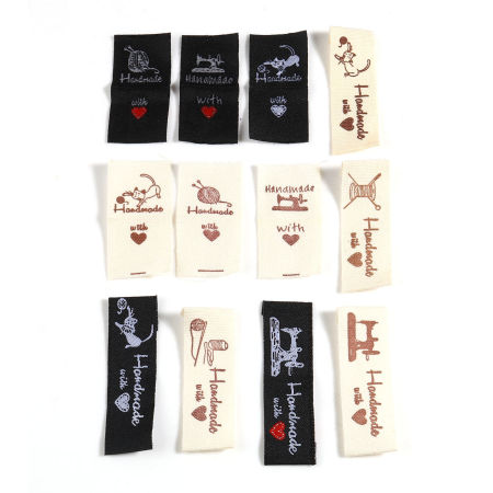 Polyester Label Tags Multicolor 100 PCs
