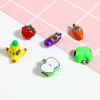 Picture of Zinc Based Alloy Spacer Large Hole Charm Beads Fruit Multicolor Enamel 5 PCs