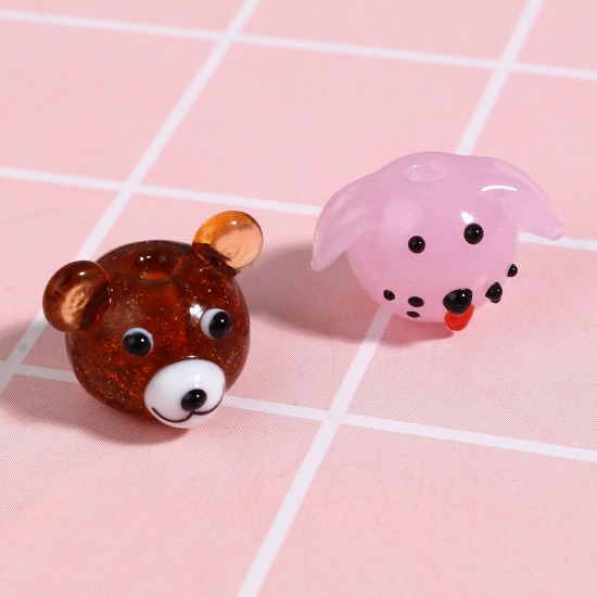 Immagine di Lampwork Vetro Perline Animale Multicolore 1 Pz