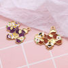 Picture of Zinc Based Alloy Insect Pendants Dainty Beehive Gold Plated Multicolor Bee Enamel 3cm x 2.8cm, 10 PCs