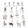 Image de Breloques en Alliage de Zinc Argent Vieilli 20 Pcs