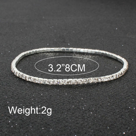 ラインストーン ブレスレット 多色 16cm 長さ、 1 本 の画像