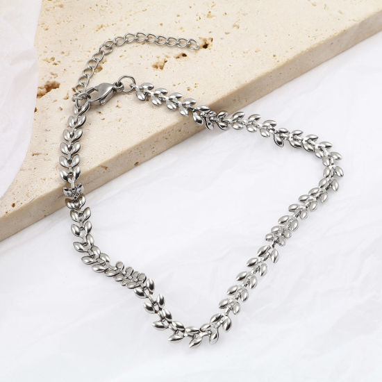 Image de Chaînes de Cheville en 304 Acier Inoxydable Argent Mat 1 Pièce