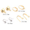 Imagen de Latón Pendientes Oro Real Chapado W/ Lazo 4 Unidades