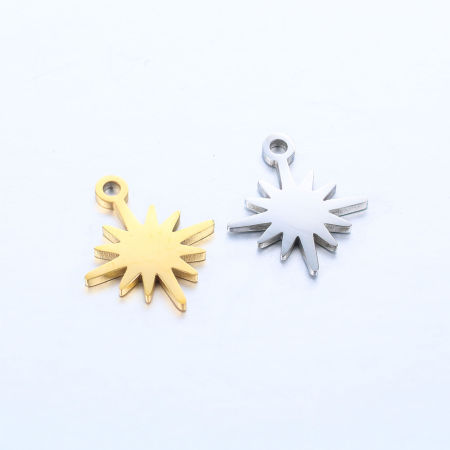304 Stainless Steel Galaxy Charms Star Multicolor