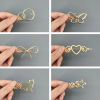Picture of Simple Hair Clips Gold Plated Geometric Hollow