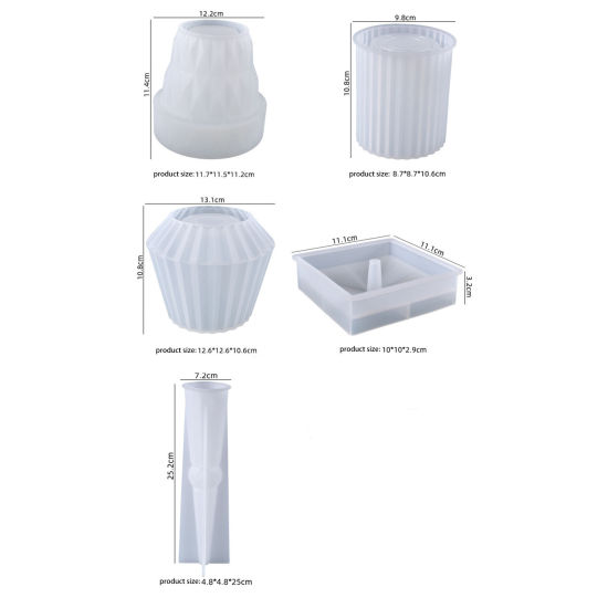 Image de Moule en Silicone pour lampe de table artisanale