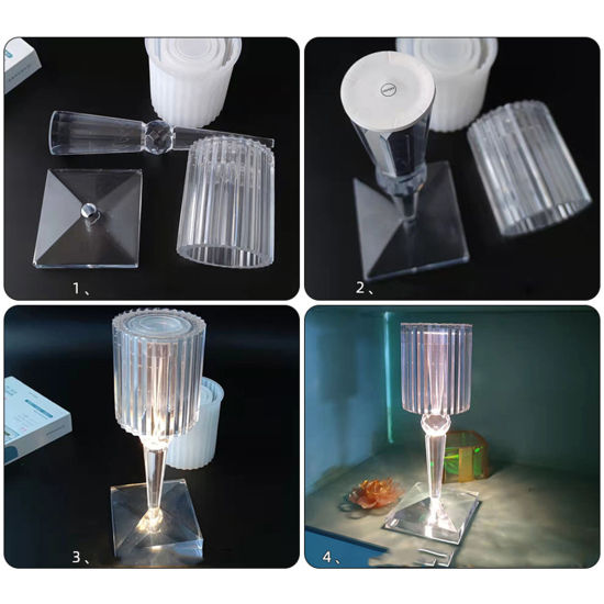 Image de Moule en Silicone pour lampe de table artisanale