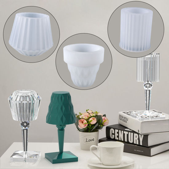 Image de Moule en Silicone pour lampe de table artisanale