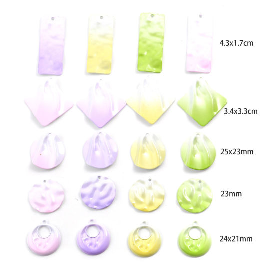 Picture of Zinc Based Alloy Pendants Multicolor Painted