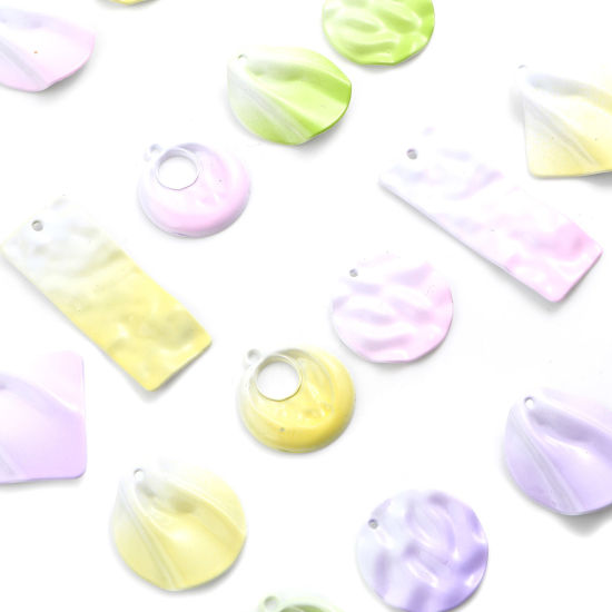 Picture of Zinc Based Alloy Pendants Multicolor Painted