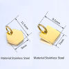 Picture of 304 Stainless Steel Geometry Series Charms Multicolor Geometric