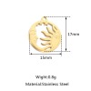 Picture of 304 Stainless Steel Galaxy Charms Multicolor Sun Moon