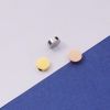 Picture of 304 Stainless Steel Beads For DIY Jewelry Making Multicolor Flat Round Mirror Polishing 8mm Dia.
