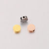 Picture of 304 Stainless Steel Beads For DIY Jewelry Making Multicolor Flat Round Mirror Polishing 8mm Dia.
