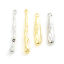 Brass Pendants Irregular Real Gold Plated Drop