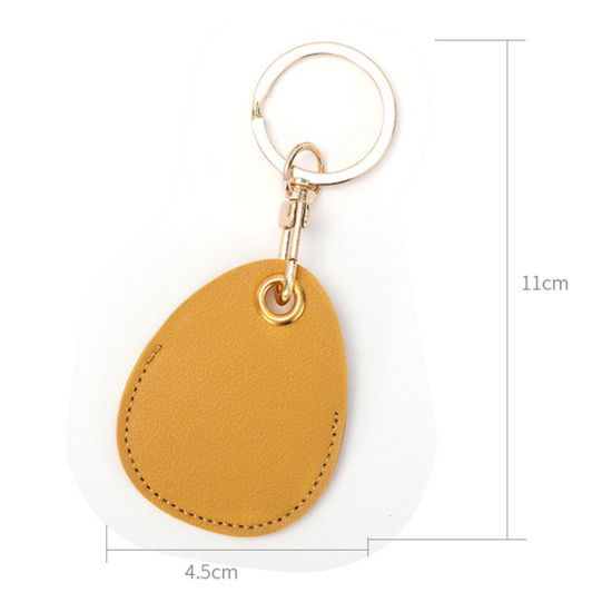 Image de Porte-Clés Simple en PU Doré Multicolore Goutte d'Eau 1 Pièce