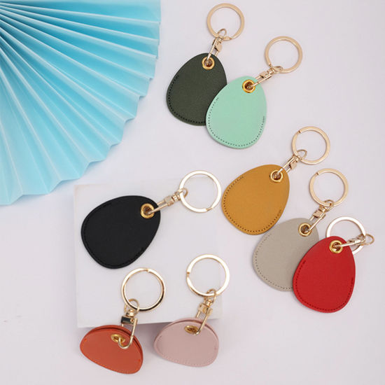 Image de Porte-Clés Simple en PU Doré Multicolore Goutte d'Eau 1 Pièce