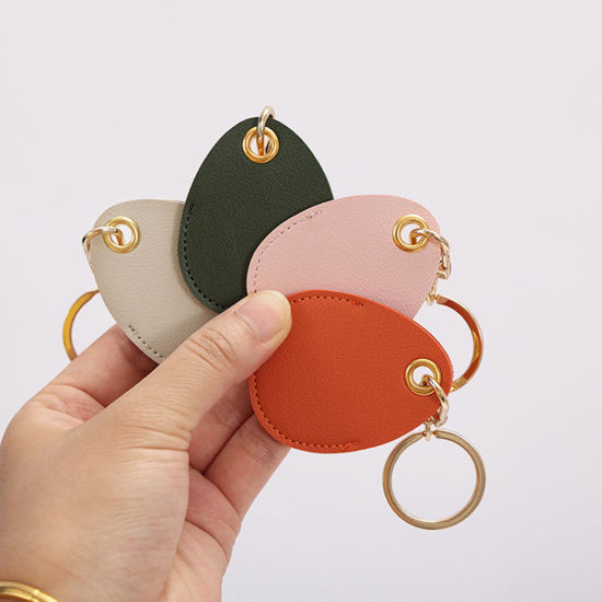 Image de Porte-Clés Simple en PU Doré Multicolore Goutte d'Eau 1 Pièce