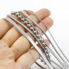Picture of Wholesale Link Chain Necklace, Silver Tone 304 Stainless Steel, Unisex Stylish Minimalist Gift Jewelry For Retailer