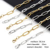 Picture of Wholesale Handmade Link Cable Chain Necklace, Multicolor 304 Stainless Steel, Unisex Stylish Minimalist Gift Jewelry For Retailer