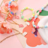 Picture of Zinc Based Alloy Charms Gold Plated Multicolor Girl Power Abbreviation Message " GRL PWR " Enamel 18mm x 15mm
