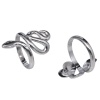 Picture of Stainless Steel Punk Open Adjustable Rings Multicolor Snake Animal