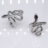 Picture of Stainless Steel Punk Open Adjustable Rings Multicolor Snake Animal