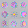Image de Pendentifs en Acier Inoxydable Galaxie Soleil Multicolore 2 Pcs