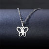 Picture of 304 Stainless Steel Link Cable Chain Necklace Silver Tone 45cm(17 6/8") long