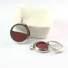Picture of Titanium Steel & Glass Floating Living Memory Locket Charms Multicolor Round Can Open