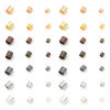 Immagine di Ottone Schiaccini Perline Tubo Multicolore 500 Pz