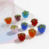 Picture of Lampwork Glass 3D Beads Grape Fruit Multicolor About 13mm x 12mm