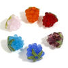 Picture of Lampwork Glass 3D Beads Grape Fruit Multicolor About 13mm x 12mm