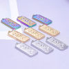 Picture of Stainless Steel Galaxy Charms Multicolor Rectangle Sun 23mm x 10mm