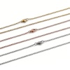 Picture of Wholesale Link Cable Chain Necklace, Multicolor Stainless Steel, Unisex Minimalist Gift Jewelry For Retailer, 75cm(29.5") long, 2 PCs