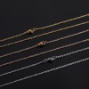 Picture of Wholesale Link Cable Chain Necklace, Multicolor Stainless Steel, Unisex Minimalist Gift Jewelry For Retailer, 75cm(29.5") long, 2 PCs