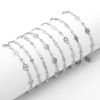 Picture of 304 Stainless Steel Anklet Silver Tone Flower Evil Eye