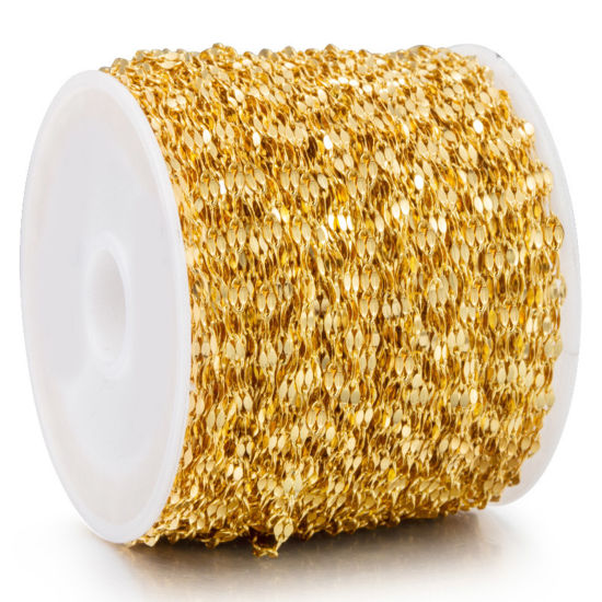 Image de Chaîne Maille Lèvres en 304 Acier Inoxydable Multicolore 2mm , 5 M