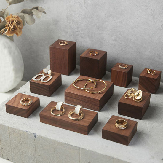 Image de Présentoirs à Bijoux en Juglans Brun Foncé , 1 Pièce